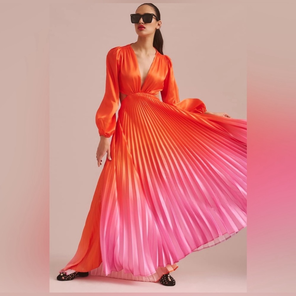 NWT SIMKHAI Ombré cutout maxi summer dress - Picture 3 of 6